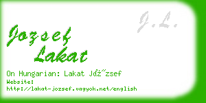 jozsef lakat business card